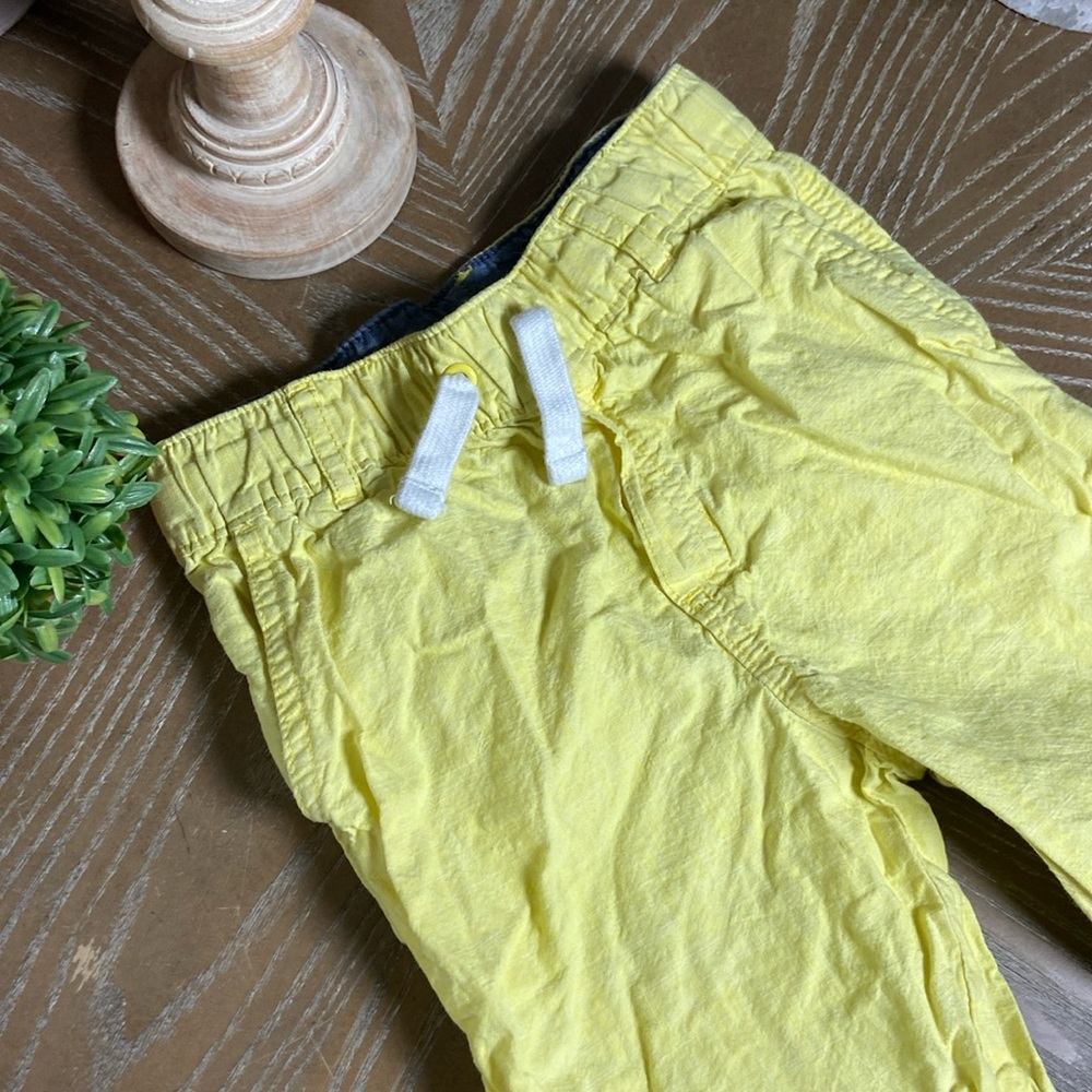 Little Boy Gymboree Lemon Yellow Elastic Waist Summer Shorts